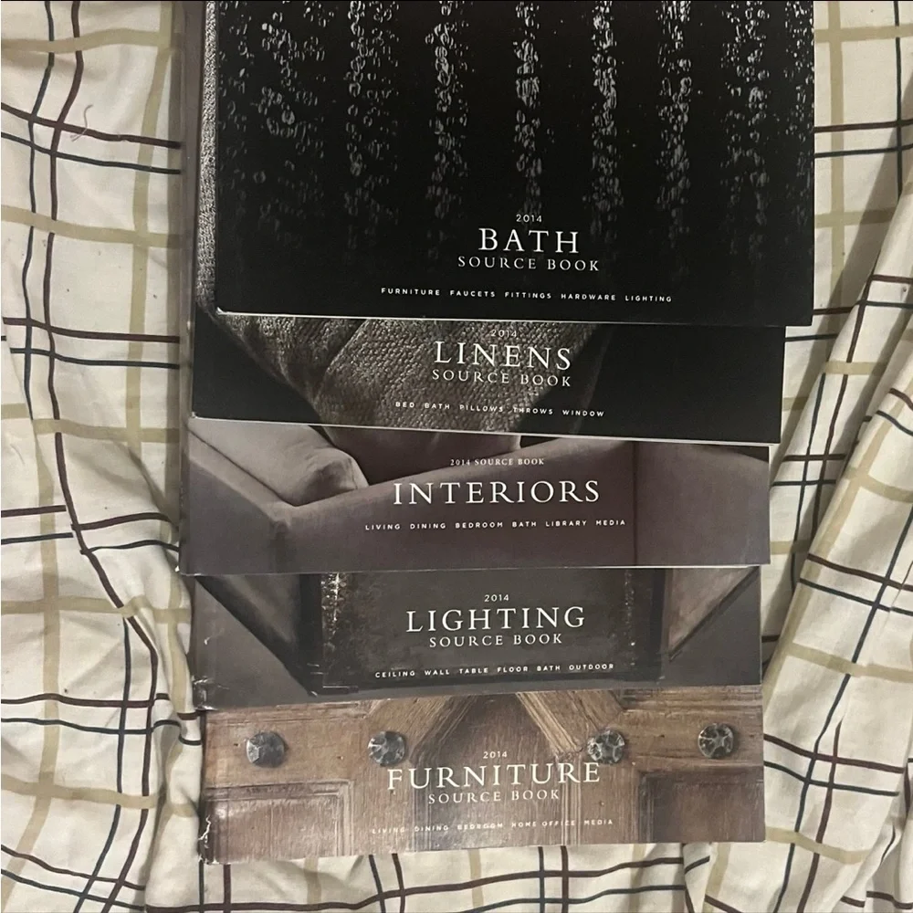 Restoration Hardware RH Luxury Magazine Catalog 2014 Lot of 9 Set Bath Leather